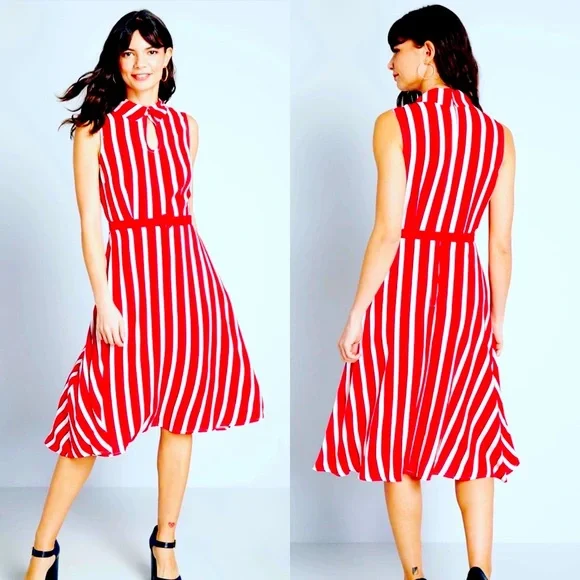 Modcloth | Dresses | Nwt Modcloth Nautical Retro Striped Red White Navy Halter Dress L | Poshmark Modcloth | Dresses | Nwt Modcloth Nautical Retro Striped Red White Navy Halter Dress L | Poshmark
